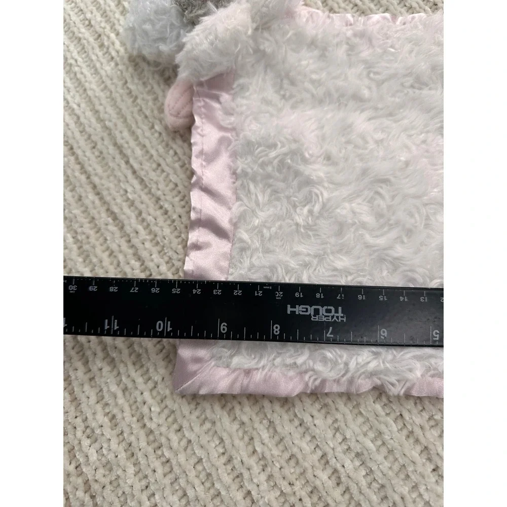 Demdaco White Bear Angel Wings Pink Cross Baby‎ Security Blanket Lovey Baptism